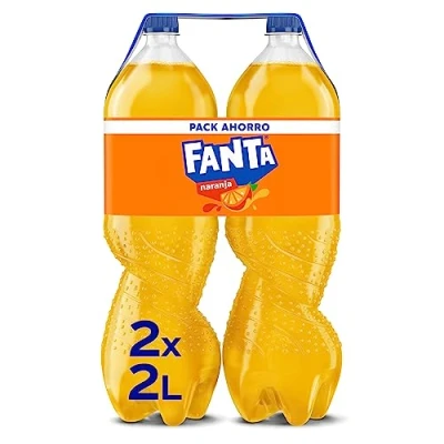 Imagen de Fanta Naranja Refresco con 8% de zumo naranja. Bajo en calorías Pack 2 botella 2l.
