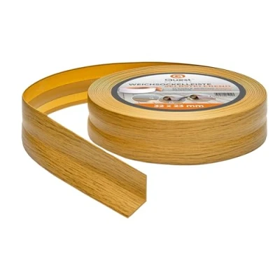 Imagen de Rodapiés Flexible Autoadhesivo Rodapié Plegable para Cocina Baño Cinta de sellado Perfil PVC Estanco Decorativo 32 mm x 23 10 Metros Roble