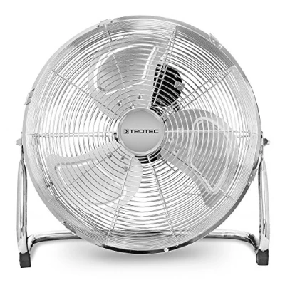 Imagen de TROTEC TVM 14 Ventilador de Mesa 35 cm Máquina Viento con 44W Potencia 3 Niveles Potencia/Velocidad diseño Retro Cromo/Metal asa