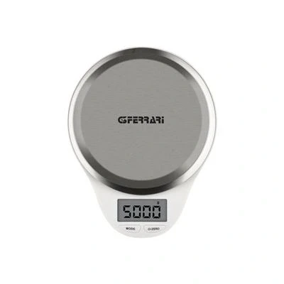 Imagen de G3 Ferrari G20082 Báscula de cocina electrónica con plato inoxidable, 1 g/5 kg, blanco
