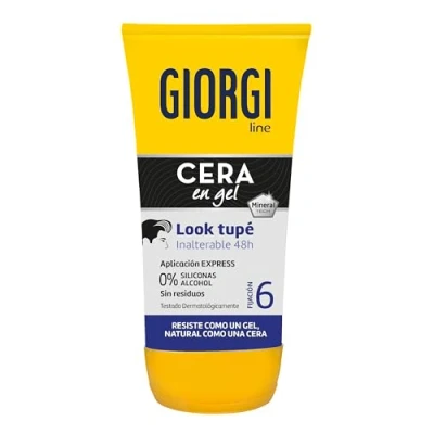 Imagen de Giorgi Line Cera en Gel Look Tupé para un con Volumen, Textura y Movimiento, Acabado Natural, Flexible Duradero, Fijación 6 145 ml