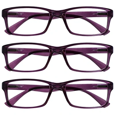 Imagen de La Compañía Gafas De Lectura Púrpura Lectores Valor Pack 3 Hombres Mujeres UVR3092P +3,00
