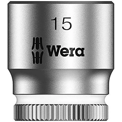 Imagen de WERA 05003499001 8790 HMA Zyklop Nuss 15,0 Llave de vaso con arrastre 1/4&quot;