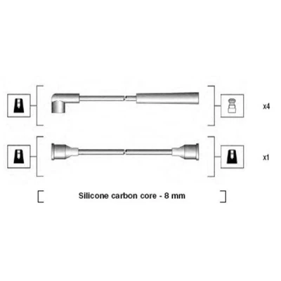 Imagen de MAGNETI MARELLI 941185070768 Juego de Cables Encendido FORD: FIESTA 1, 2, ESCORT 4