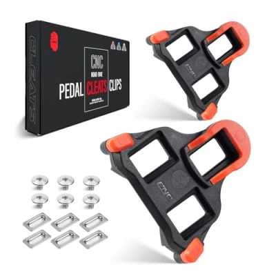 Imagen de CNC Calas Bicicleta Carretera，Calas Carretera para Shimano SPD SL Pedales，Rojo