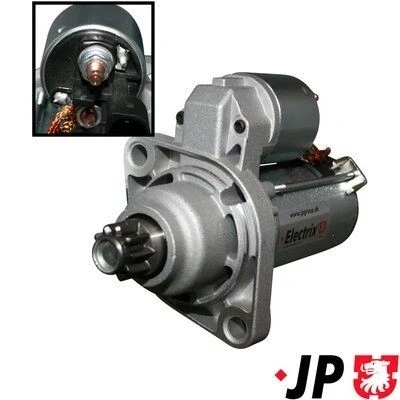 Imagen de JP GROUP 1190303900 Motor de arranque 12 1,1 10 VOLKSWAGEN: Golf 5, Touran I, Passat B6 Berlina, SEAT: Leon II Hatchback, Altea, Altea XL