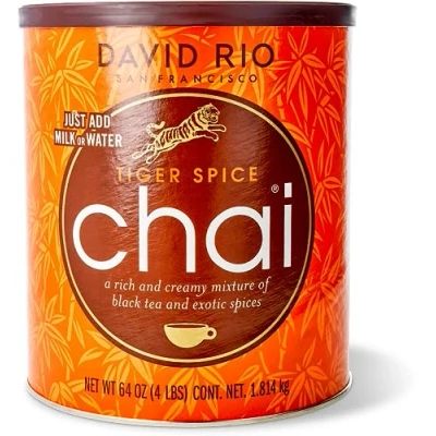 Imagen de David Rio Tiger Spice Chai Tea, 4lb. (1814g) bolsa by