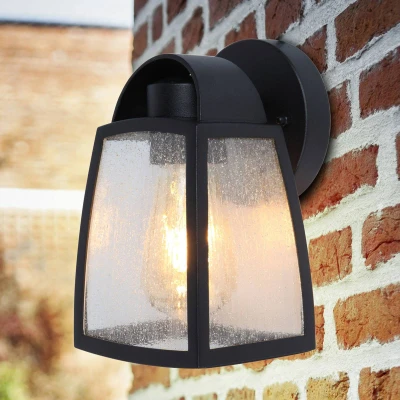 Imagen de Eco Light KELSEY Lámpara de pared para exteriores (aluminio fundido), color negro