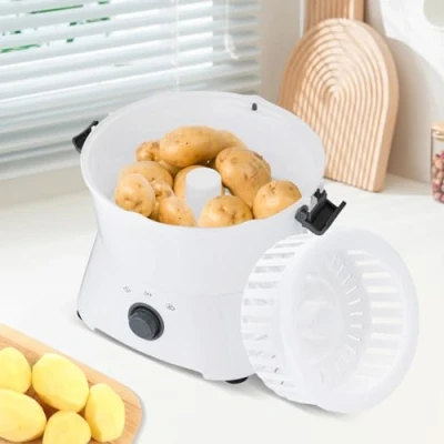 Imagen de AOT P0 Pelador de patatas eléctrico 85 W, tiempo pelado 2 4 mi, color blanco