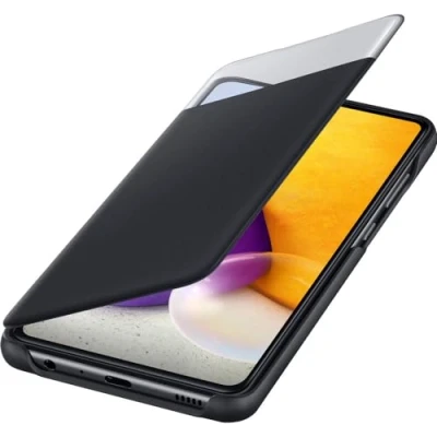 Imagen de Funda Samsung S View Wallet Cover, Para Galaxy A72, Tipo libro, Negro