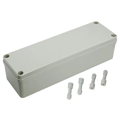 Imagen de caja de conexiones impermeable IP67 para bricolaje, con carcasa gris 250 x 80 70 mm