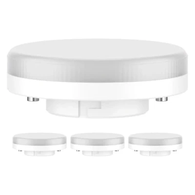 Imagen de ledscom.de 4 piezas GX53 Bombilla LED, blanco cálido (2700 K), 6,2 W, 509lm, 97, mate
