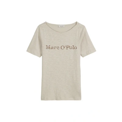 Imagen de Marc O&#039;Polo LOGO AUS Weichem Camiseta estampada, Mujer, Talla: Small, Silky stone