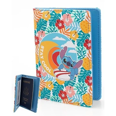 Imagen de Disney Lilo &amp; Stitch Soporte para Pasaporte, Accesorios de Viaje, Licencia Oficial, Multicolor, clásico