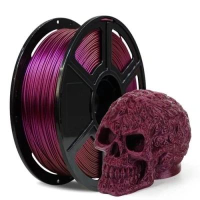 Imagen de FLASHFORGE Chameleon Rapid PLA filamento 1,75 mm Abyssal Red, cambio de color alto caudal, impresora 3D flujo, velocidad impresión máxima 500 mm/s, efectos brillantes
