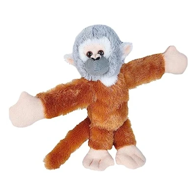 Imagen de Wild Republic Huggers Pulsera de peluche mono ardilla (20 cm), diseño perro , color/modelo surtido
