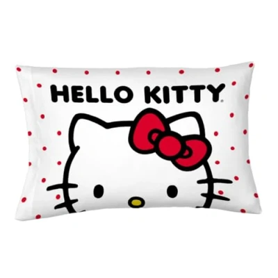 Imagen de Hello Kitty Beauty Funda de Almohada estándar satén Sedoso 20 x 30 Pulgadas para Cabello y Piel, (Producto con Licencia Oficial) Franco