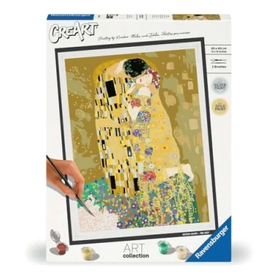 Imagen de Ravensburger CreArt Serie B Art Collection: Klimt, El Beso, Pintar por numeros Adultos, Cuadros para Cuadro Numeros, Incluye completo Kit