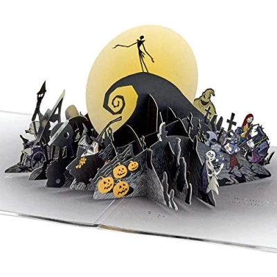Imagen de Hallmark Signature Paper Wonder Nightmare Before Christmas Tarjeta de cumpleaños desplegable Navidad (Happy Nightmares)