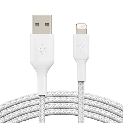 Imagen de Belkin Boost Charge Lightning Braided cable 3 Metro Blanco