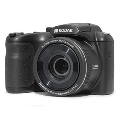 Imagen de Kodak Pixpro Astro Zoom AZ255 Cámara Digital Bridge de 16 MP, óptico 25x, vídeo HD 1080p, Gran Angular 24 mm, estabilizador óptico, Pantalla LCD 3&quot; Negro
