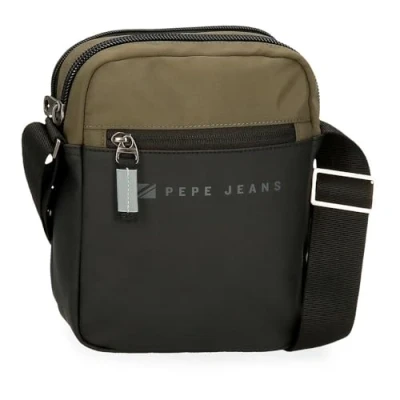 Imagen de Pepe Jeans Jarvis Bandolera Verde 17x22x7,5 cms Piel Sintética y Poliéster L by Joumma Bags