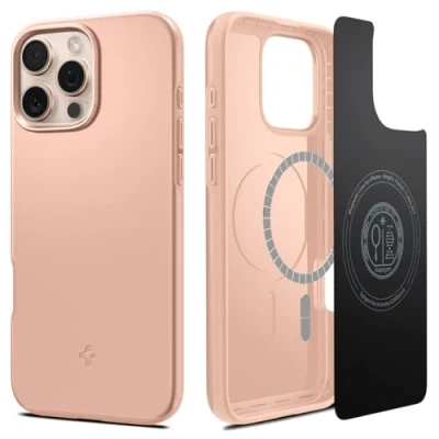 Imagen de Spigen Thin Fit PC Back Cover Rosa Magnético Apple iPhone 16 Pro Max