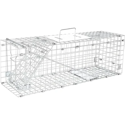 Imagen de Elbe Safe Trampa para Marta Viva, Animales de Alambre Vivo, galvanizada, Resistente a Las mordeduras, Gatos, Zorros, Conejos, 61x18x21 cm