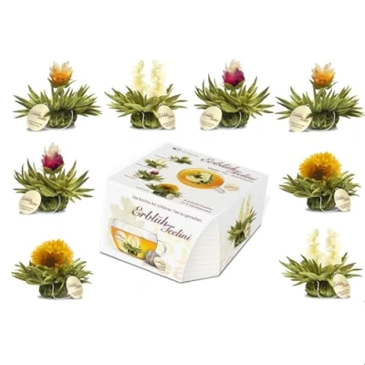 Imagen de Creano Variación de Flores Té en un Tamaño Taza Exclusivo &quot;Florecita Té&quot; &quot;Télini&quot; 8 Florecitas 4 Tipos diferentes (Té blanco)