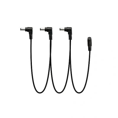 Imagen de Musiclily Pro Adaptador Divisor de Toma Corriente DC 9V Cable Conexión en Cadena 3 Vías para Pedal Efectos