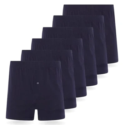 Imagen de FM London 6PACK Loose FIT Boxer Shorts Culotte, Hombre, Talla: XL, Blue