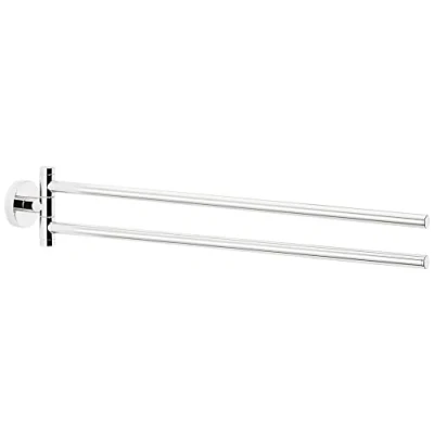 Imagen de tesa Toallero con 2 Brazos EXXCELLENT, metal cromado brillante, autoadhesivo, tecnología adhesiva de montaje, 84mm x 50mm 457mm