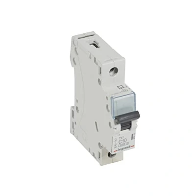 Imagen de Legrand 403575, Interruptor Automático Magneto Térmico, 1P, 10A, Curva C, 6 kA, 1 módulo, TX3