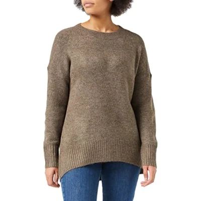 Imagen de ONLY Onlnanjing LS KNT NOOS Jersey de punto, Mujer, Talla: Large, Major brown