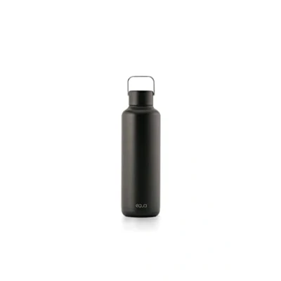 Imagen de EQUA Botella de agua con aislamiento doble pared, acero inoxidable, 24 horas fría o caliente hasta 12 horas, sin BPA, a prueba fugas, duradera, multifuncional (oscuro, 600 ml)