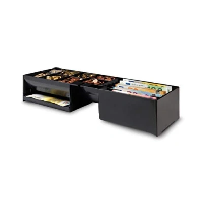 Imagen de Safescan 4617T Gaveta ajustable para organizar el cajón portamonedas caja dinero con 6 apartados billetes y 8 monedas Compatible SD 4617S