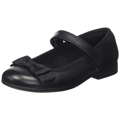 Imagen de Clarks Scala Tap K, Bailarinas, Negro (Black Leather Black 96), 29.5 EU