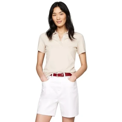 Imagen de Tommy Hilfiger 1985 SLIM Polo, Mujer, Talla: 3XL, Classic beige