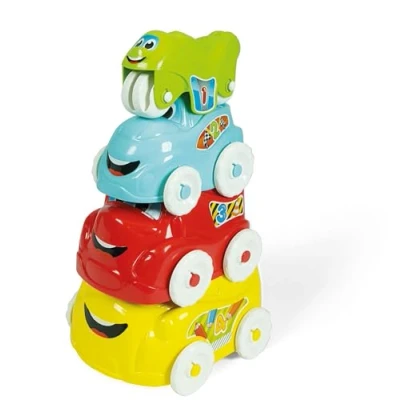 Imagen de Clementoni Baby, Coches Apilables, Juego de encajes y construcciones bebé 10 meses (17111), Multicolor