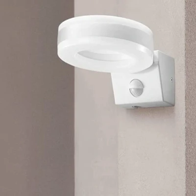 Imagen de Orno HOWLIT LED Luz Exterior con Sensor de Movimiento e Interior Control Intensidad LUX y Ajuste Tiempo Iluminación IK 10 (blanco)