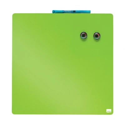 Imagen de Nobo Pizarra Magnética Pequeña de Color, Sin Marco, Borrado En Seco, Fácil Limpiar, Aptas Para Uso Pared, Casa y Oficina, 360 x mm, Verde, 1903773