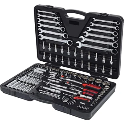 Imagen de KS Tools 918.0724 1/4&quot;+3/8&quot;+1/2&quot; Juego de llaves vaso CHROMEplus 124 pzs