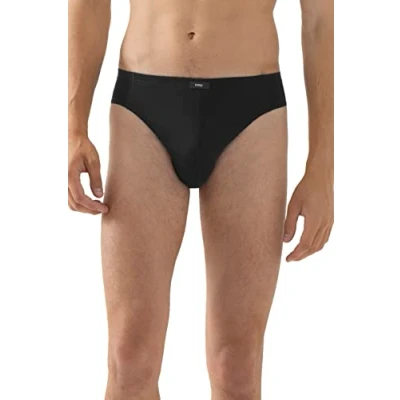 Imagen de Mey 34219 123 Men&#039;s Network Black Solid Colour Brief Large (Brand Size 6)