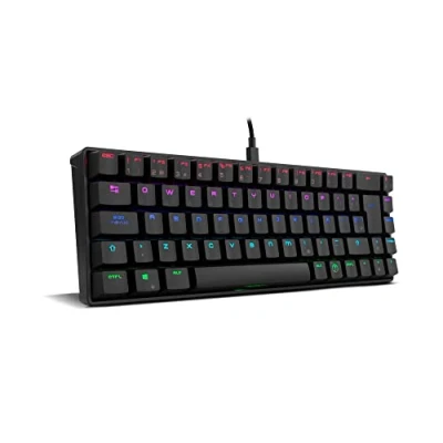 Imagen de Ozone Gaming OZTACTICALSP Mini Teclado Tactical, Mecánico sin numérico, Bluetooth, Switches Outemu Red, Iluminación LED RGB, Silencioso, Layout Español, Negro