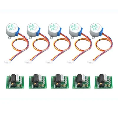 Imagen de DollaTek 5Pcs 28BYJ 48 ULN2003 5V Motor Paso a + Placa de Controlador para Arduino