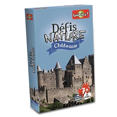 Imagen de Bioviva Défis Nature 282666 Cartas de Castillos Color Azul (Idioma español no garantizado)