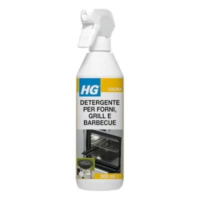 Imagen de HG Limpiador para hornos, parrillas y barbacoas, elimina rápidamente los alimentos grasos quemados de cocina espacios exteriores (500 ml) 138050108