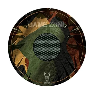 Imagen de Woxter Stinger Floorpad Camouflage Alfombrilla Gaming de Suelo, Tapete Protector para Suelo Resistente al Agua, Lavable, 100% Microfibra, Diámetro 120 cm, Color Camuflaje