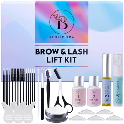 Imagen de Lifting Pestañas Kit Profesional, de Laminación Cejas 2 en 1, Laminado Casa, Dura 6 8 Semanas, 15 Usos, DIY y Cejas, Lash Lift Kit, Brow Lamination