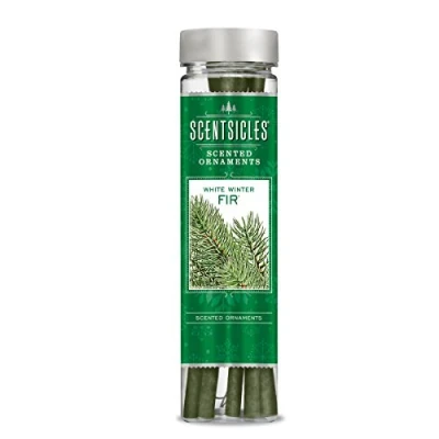 Imagen de Scentsicles Abeto Blanco de Invierno, 1 Botella 6 Adornos perfumados.